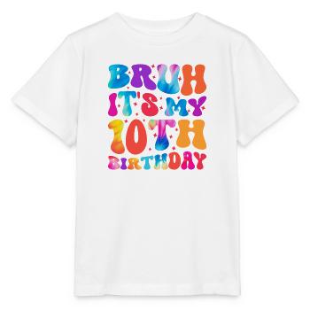 10th Birthday Girl Saying Gift Idea Ten - Stanley/Stella MINI CREATOR Kids’ T-Shirt - white - Front - Maike (125cm)