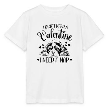 Cavalier King Charles Spaniel Valentine Wilsigns - Stanley/Stella Kinder T-Shirt MINI CREATOR  - Weiß - Vorne - Maike (125cm)