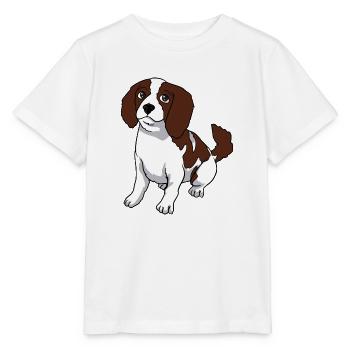 Cavalier King Charles Spaniel dog - Stanley/Stella MINI CREATOR Kids’ T-Shirt - white - Front - Maike (125cm)