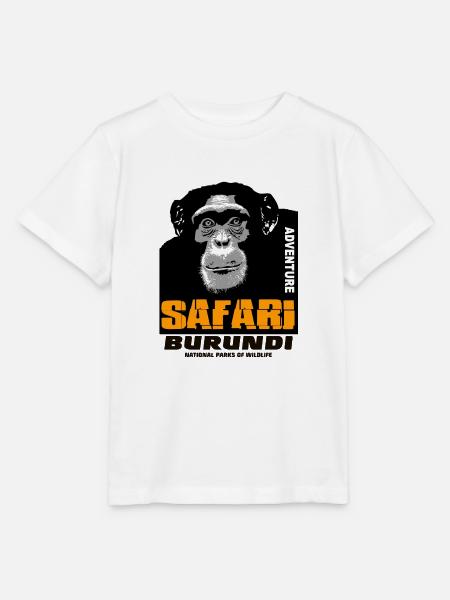 Burundi - Schimpanse - Stanley/Stella Kinder T-Shirt MINI CREATOR  - Weiß