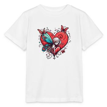 Coeur de conte de fée - T-shirt bio MINI CREATOR Stanley/Stella Enfant - blanc - Devant - Maike (125cm)