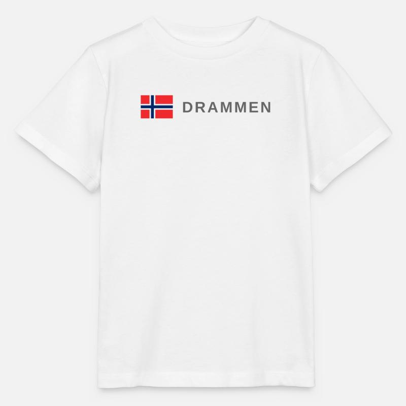 Drammen Norwegen - Stanley/Stella Kinder T-Shirt MINI CREATOR  - Weiß