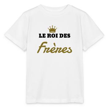 Frère / Frere / Bébé / Frérot / Naissance / Enfant - T-shirt bio MINI CREATOR Stanley/Stella Enfant - blanc - Devant - Maike (125cm)
