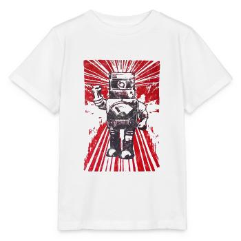 Roboter Revolution - Stanley/Stella Kinder T-Shirt MINI CREATOR  - Weiß - Vorne - Maike (125cm)
