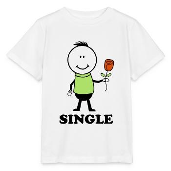 Amant célibataire - T-shirt bio MINI CREATOR Stanley/Stella Enfant - blanc - Devant - Maike (125cm)