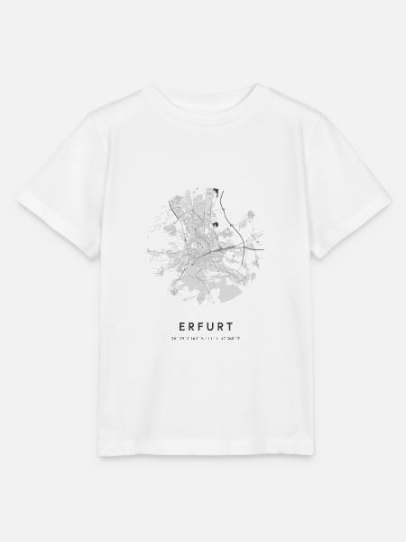 Erfurt Thüringen Karte Stadtplan Citymap Landkarte - Stanley/Stella Kinder T-Shirt MINI CREATOR  - Weiß