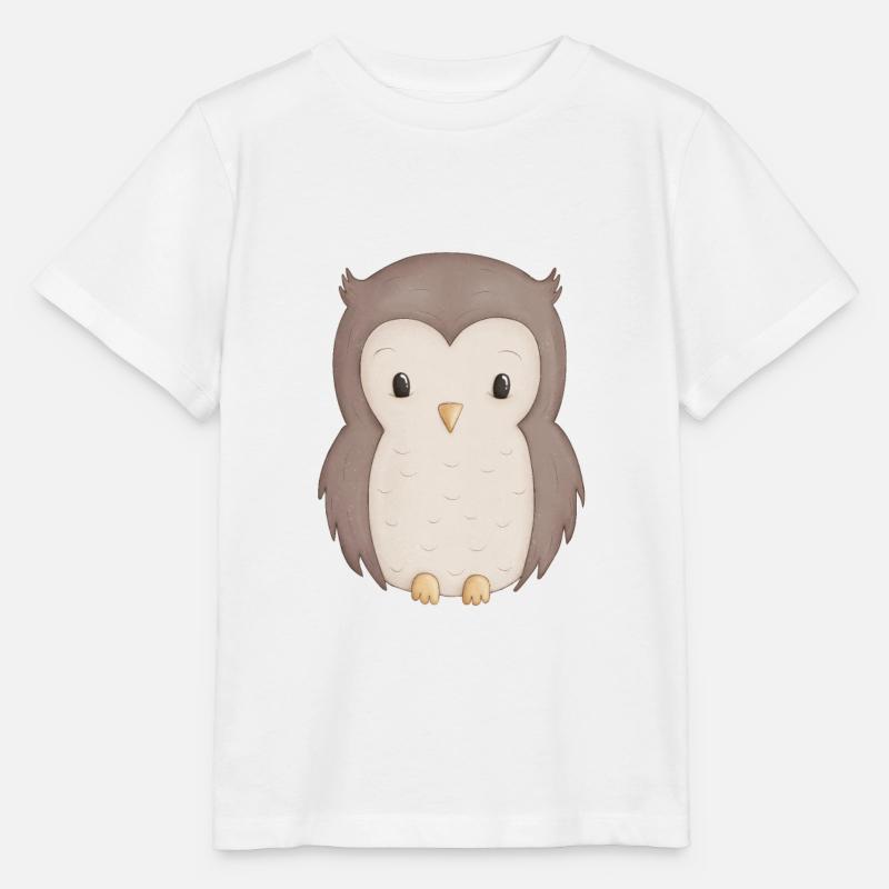 Eule - Stanley/Stella Kinder T-Shirt MINI CREATOR - Weiß