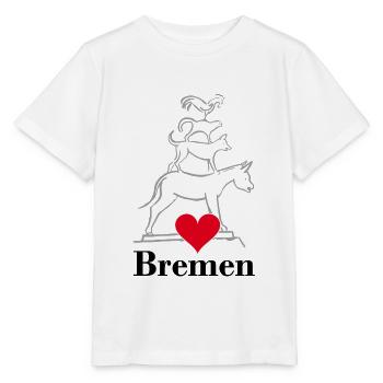 Bremen, Bremen Town Musicians, City, Germany - Stanley/Stella MINI CREATOR Kids’ T-Shirt - white - Front - Maike (125cm)