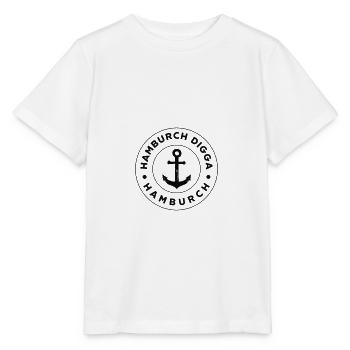 Hansestadt Spruch HAMBURCH DIGGA HAMBURCH Hamburg - Stanley/Stella Kinder T-Shirt MINI CREATOR  - Weiß - Vorne - Maike (125cm)