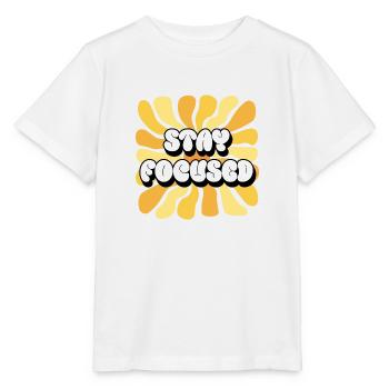 Stay Focused Positive Affirmations Sunflower - Stanley/Stella MINI CREATOR Kids’ T-Shirt - white - Front - Maike (125cm)