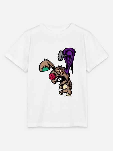 Voodoo Hase Paque Puppe - Stanley/Stella Kinder T-Shirt MINI CREATOR - Weiß