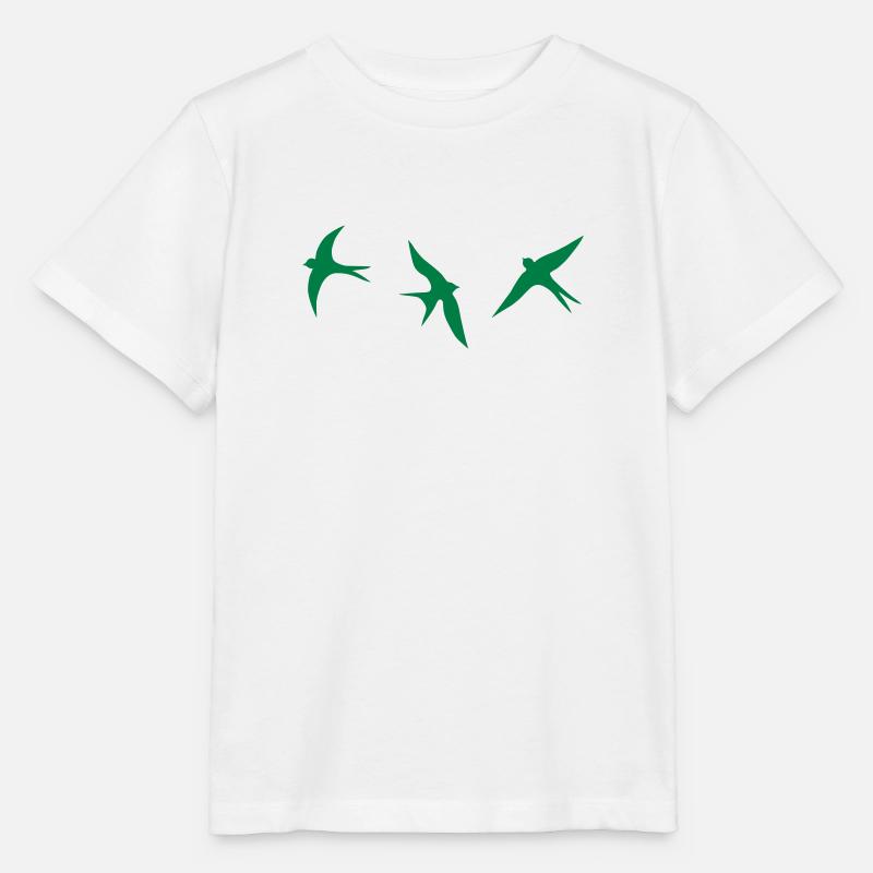 hirondelle - T-shirt bio MINI CREATOR Stanley/Stella Enfant - blanc
