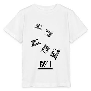 Icône de l’ordinateur portable - T-shirt bio MINI CREATOR Stanley/Stella Enfant - blanc - Devant - Maike (125cm)
