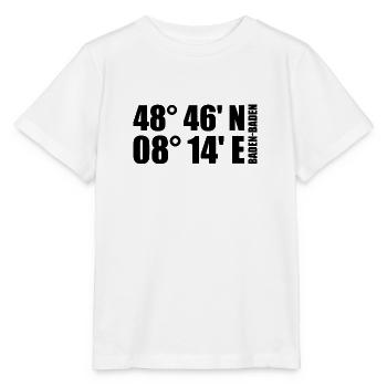 Baden-Baden Koordinaten - Stanley/Stella Kinder T-Shirt MINI CREATOR  - Weiß - Vorne - Maike (125cm)