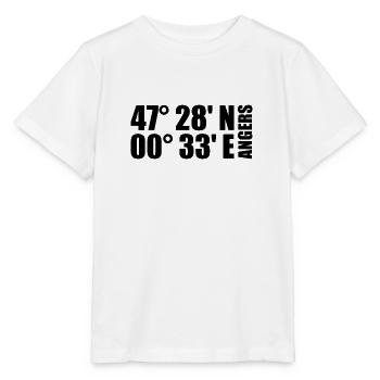 Angers coordinates - Stanley/Stella MINI CREATOR Kids’ T-Shirt - white - Front - Maike (125cm)