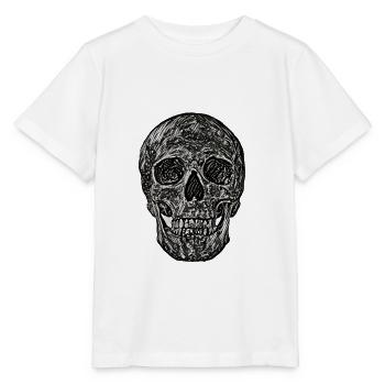 Dark Skull - Stanley/Stella MINI CREATOR Kids’ T-Shirt - white - Front - Maike (125cm)