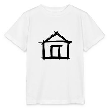 House, hand-drawn. Real estate, home. - Stanley/Stella MINI CREATOR Kids’ T-Shirt - white - Front - Maike (125cm)