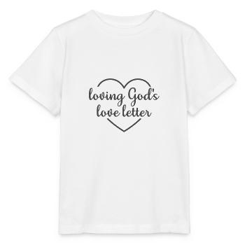 Christliches Design Loving Jesus Liebesbrief - Stanley/Stella Kinder T-Shirt MINI CREATOR  - Weiß - Vorne - Maike (125cm)