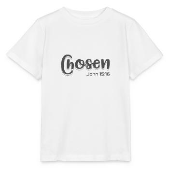 Christian Design Auserwählt Johannes 15 Vers 16 - Stanley/Stella Kinder T-Shirt MINI CREATOR  - Weiß - Vorne - Maike (125cm)