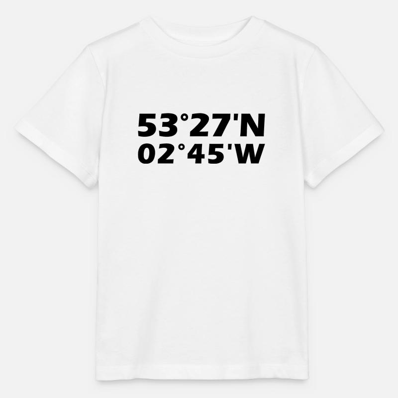 St Helens coordinates - Stanley/Stella MINI CREATOR Kids’ T-Shirt - white