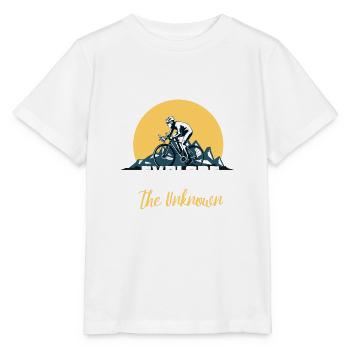 Gravel Bike Explore The Unknown Adventure - Stanley/Stella MINI CREATOR Kids’ T-Shirt - white - Front - Maike (125cm)