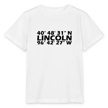 Lincoln Koordinaten - Stanley/Stella Kinder T-Shirt MINI CREATOR  - Weiß - Vorne - Maike (125cm)