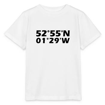 Coordonnées du derby - T-shirt bio MINI CREATOR Stanley/Stella Enfant - blanc - Devant - Maike (125cm)