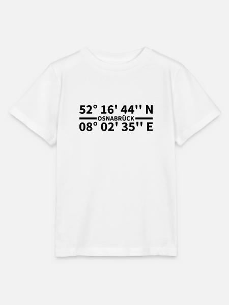 Osnabrück Koordinaten - Stanley/Stella Kinder T-Shirt MINI CREATOR - Weiß