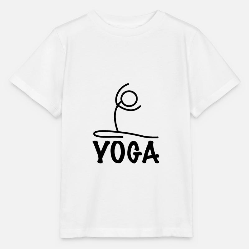 Yoga Posture - T-shirt bio MINI CREATOR Stanley/Stella Enfant - blanc