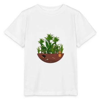 Dschungel Garten - Stanley/Stella Kinder T-Shirt MINI CREATOR  - Weiß - Vorne - Maike (125cm)