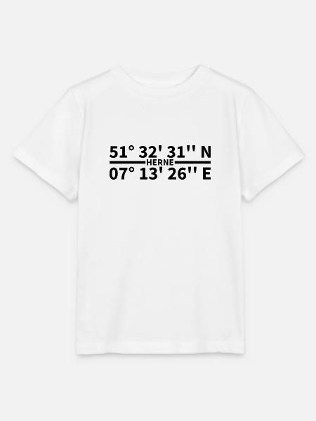 Herne Koordinaten - Stanley/Stella Kinder T-Shirt MINI CREATOR - Weiß