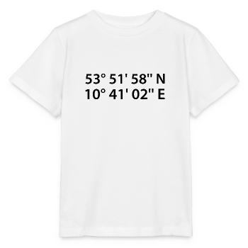 Lübeck Coordinates - Stanley/Stella MINI CREATOR Kids’ T-Shirt - white - Front - Maike (125cm)