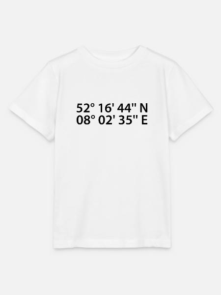 Osnabrück Koordinaten - Stanley/Stella Kinder T-Shirt MINI CREATOR - Weiß