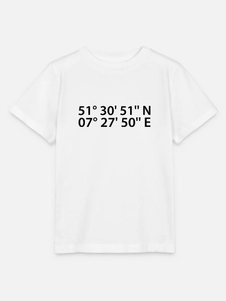 Dortmund Koordinaten - Stanley/Stella Kinder T-Shirt MINI CREATOR - Weiß