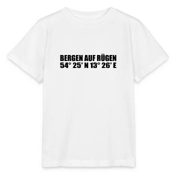 Bergen on Rügen coordinates - Stanley/Stella MINI CREATOR Kids’ T-Shirt - white - Front - Maike (125cm)