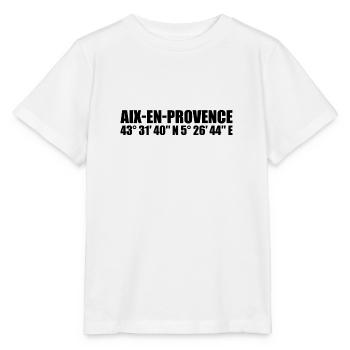 Aix-en-Provence Koordinaten - Stanley/Stella Kinder T-Shirt MINI CREATOR  - Weiß - Vorne - Maike (125cm)