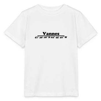 Coordonnées de Vannes - T-shirt bio MINI CREATOR Stanley/Stella Enfant - blanc - Devant - Maike (125cm)