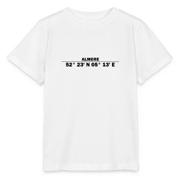 Almere Koordinaten - Stanley/Stella Kinder T-Shirt MINI CREATOR  - Weiß - Vorne - Maike (125cm)