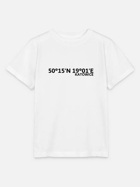 Katowice Koordinaten - Stanley/Stella Kinder T-Shirt MINI CREATOR - Weiß