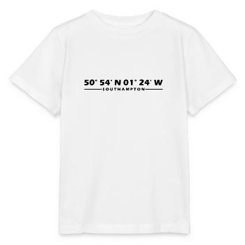 Coordonnées Southampton - T-shirt bio MINI CREATOR Stanley/Stella Enfant - blanc - Devant - Maike (125cm)