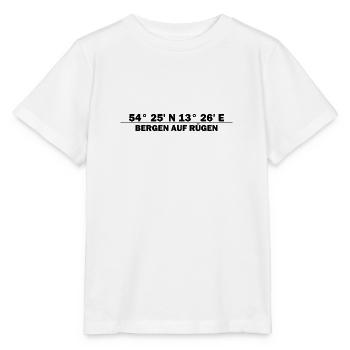 Bergen on Rügen coordinates - Stanley/Stella MINI CREATOR Kids’ T-Shirt - white - Front - Maike (125cm)