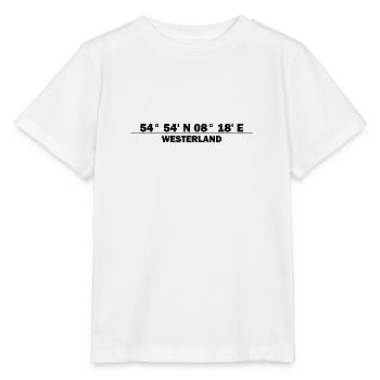 Coordonnées Westerland - T-shirt bio MINI CREATOR Stanley/Stella Enfant - blanc - Devant - Maike (125cm)