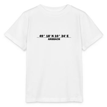 Ansbach Koordinaten - Stanley/Stella Kinder T-Shirt MINI CREATOR  - Weiß - Vorne - Maike (125cm)