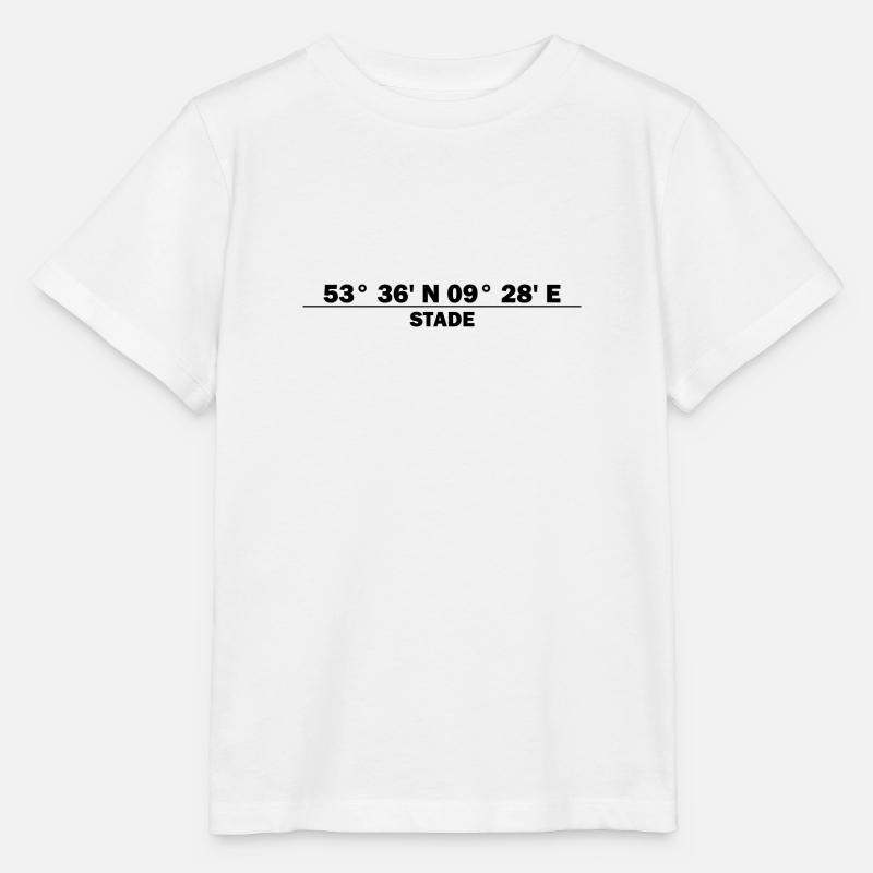 Coordonnées du Stade - T-shirt bio MINI CREATOR Stanley/Stella Enfant - blanc