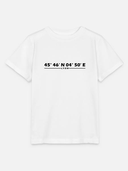 Lyon Koordinaten - Stanley/Stella Kinder T-Shirt MINI CREATOR  - Weiß
