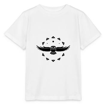 Eule - Vogel - Naturschutz - Tierfreund - Stanley/Stella Kinder T-Shirt MINI CREATOR  - Weiß - Vorne - Maike (125cm)