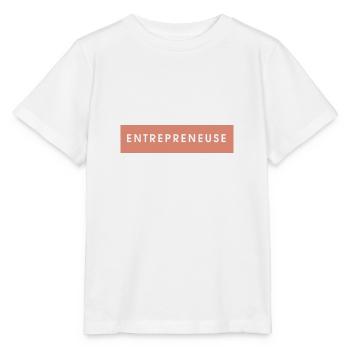 Entrepreneuse - T-shirt bio MINI CREATOR Stanley/Stella Enfant - blanc - Devant - Maike (125cm)