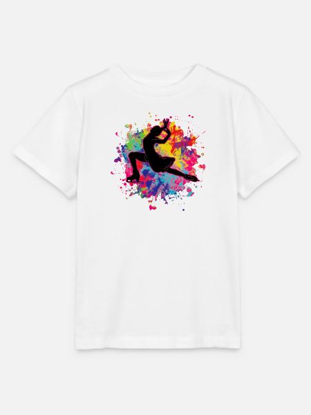 Eiskunstläuferin Eiskunstlauf - Stanley/Stella T-shirt MINI CREATOR til børn - hvid