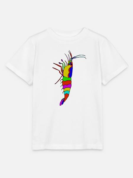 Bunter Garnelen-Panorama - Stanley/Stella Kinder T-Shirt MINI CREATOR - Weiß