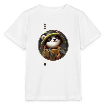 Niedlicher Panda mit kleinen Feen - Stanley/Stella Kinder T-Shirt MINI CREATOR  - Weiß - Vorne - Maike (125cm)